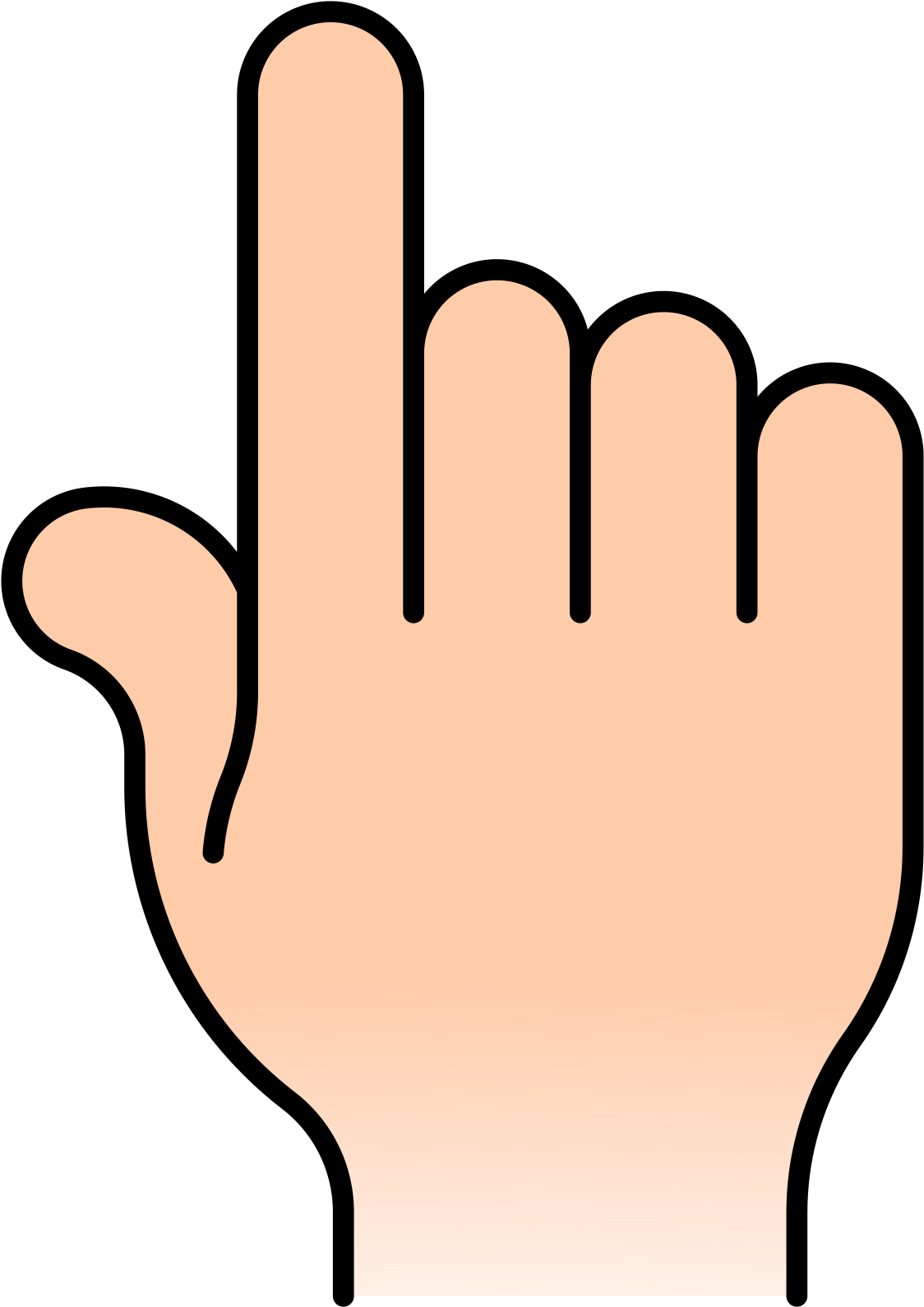 Big Image - Finger Tip Clip Art (1697x2400)