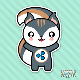Ripple Squirrel - Happy - Learn Crypto - Kawaii Crypto- - Ripple (600x315)