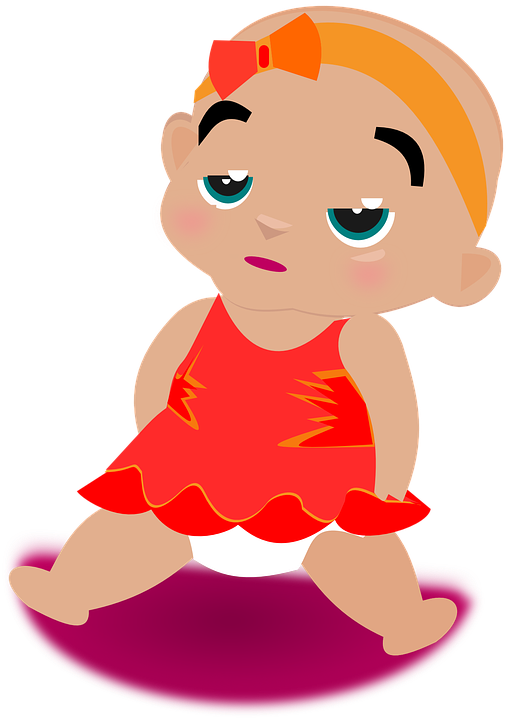 Baby Girl Cartoons 15, - Beti Bachao Beti Padhao Yojana (509x720)