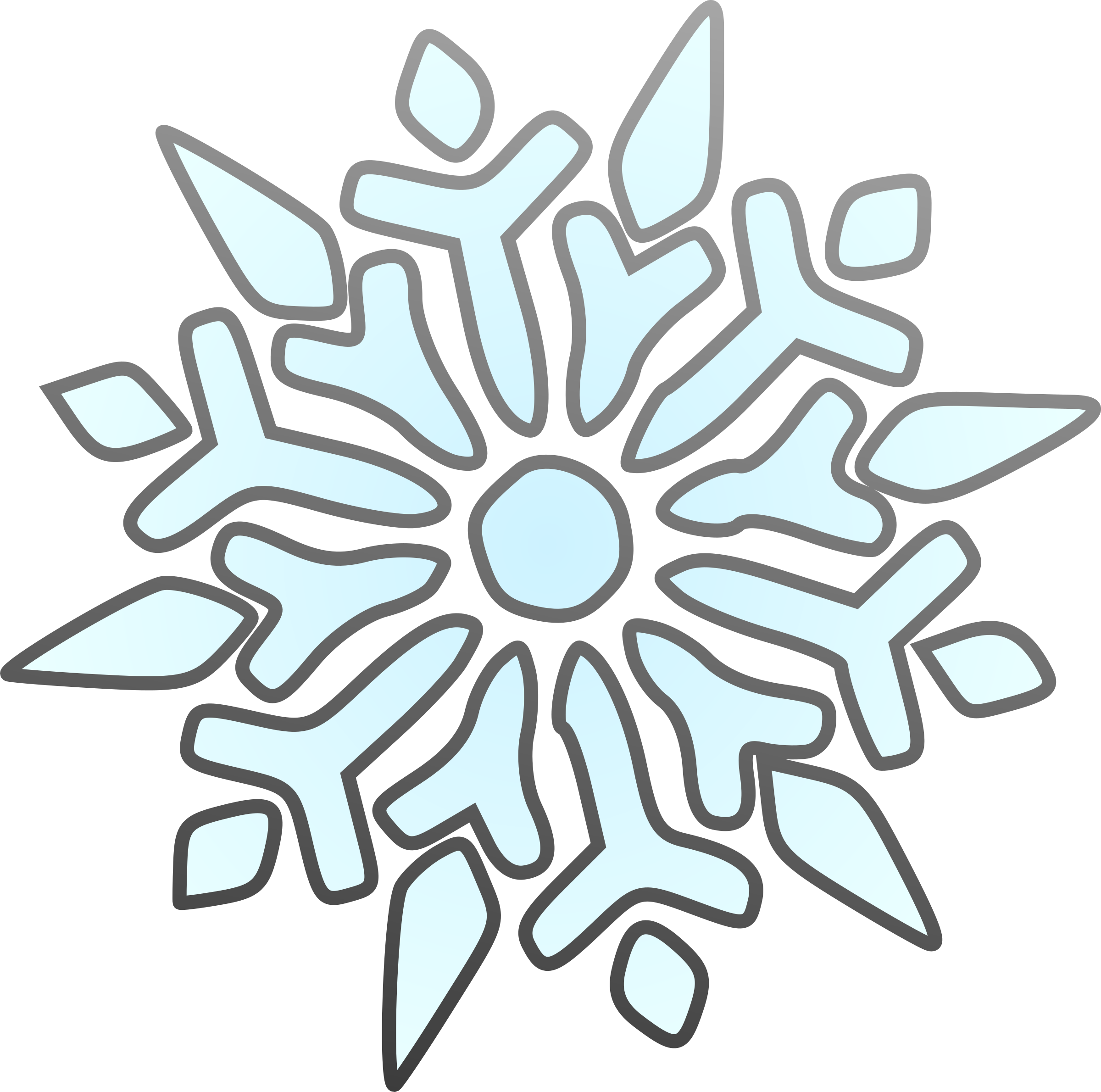 Erik Single Snowflake Clip Art Free Vector - Snowflake Clip Art (2400x2380)