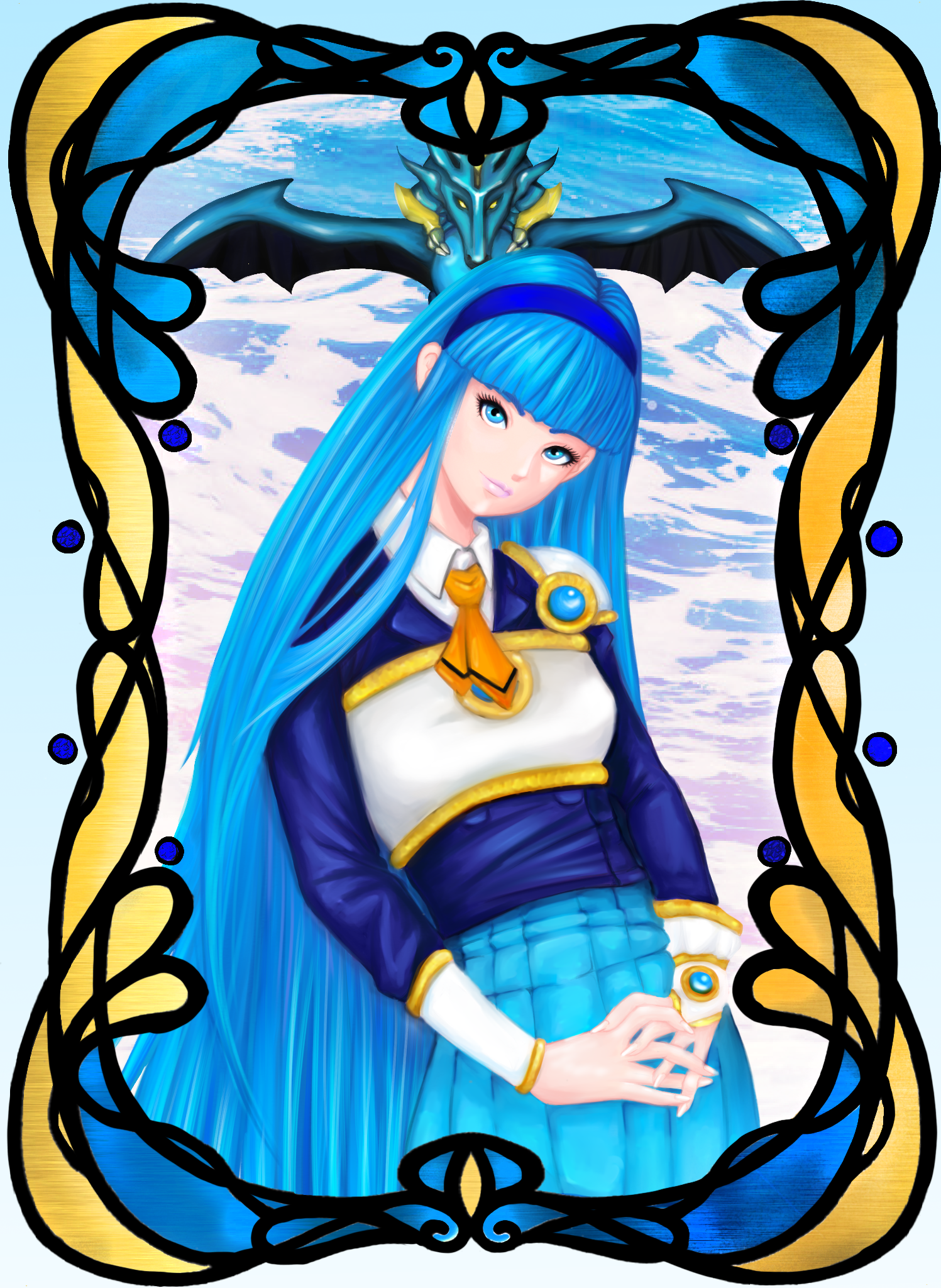 Umi Ryuuzaki - Illustration (1497x2048)