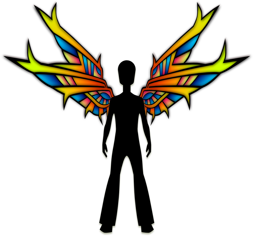 Wings Black Viscious Speed 555px - Schwarze Fee Mit Buntglas-flügeln Karte (800x746)