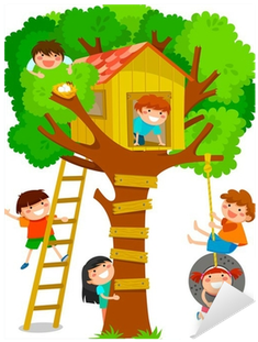 Kids Treehouse Clipart (400x400)