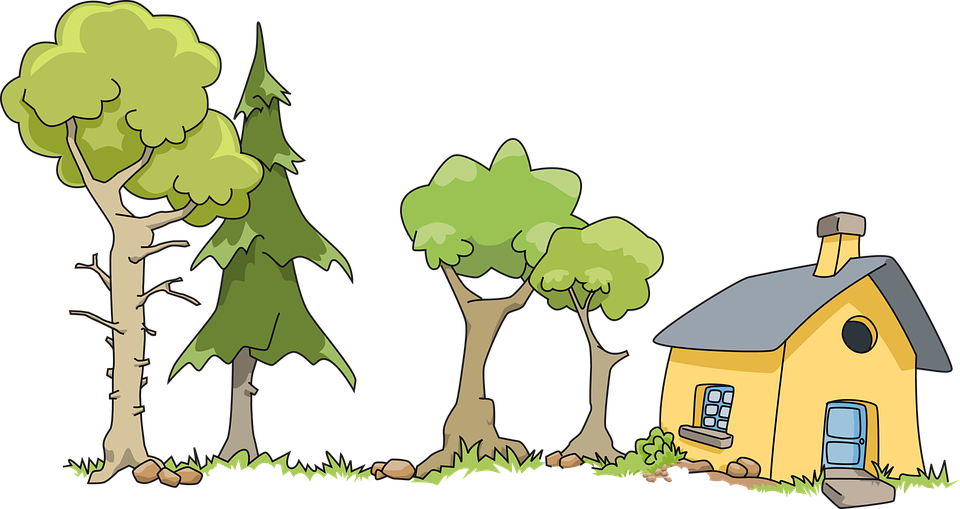 Cartoon Picture Of Trees 26, Buy Clip Art - Eco System In Hindi (960x509)