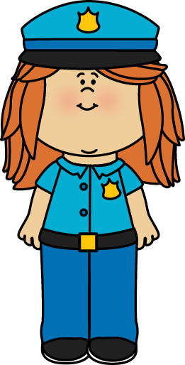 Police - Girl Police Officer Clipart (261x514)
