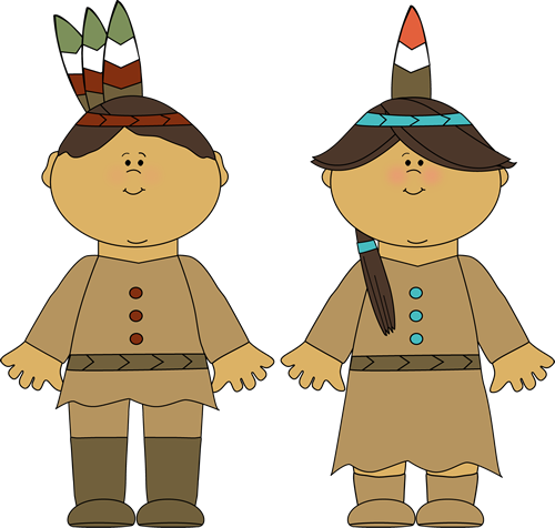 Clipart Girl Stick Figure For Kids - Pilgrims Clipart (500x476)