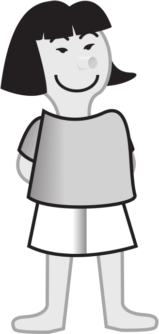 Space Page 21 Asian Girl - Asian Girl Clipart Black And White (958x2013)