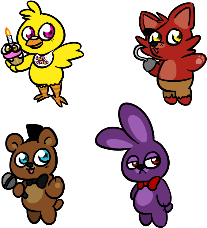 Running Stick Figure Clip Art - Five Nights At Freddy's (800x800)
