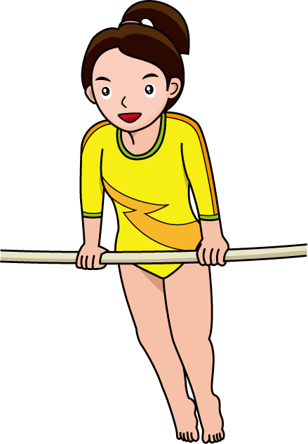 Gymnastics Bars Clipart - Gymnastics Bars Clip Art (439x633)