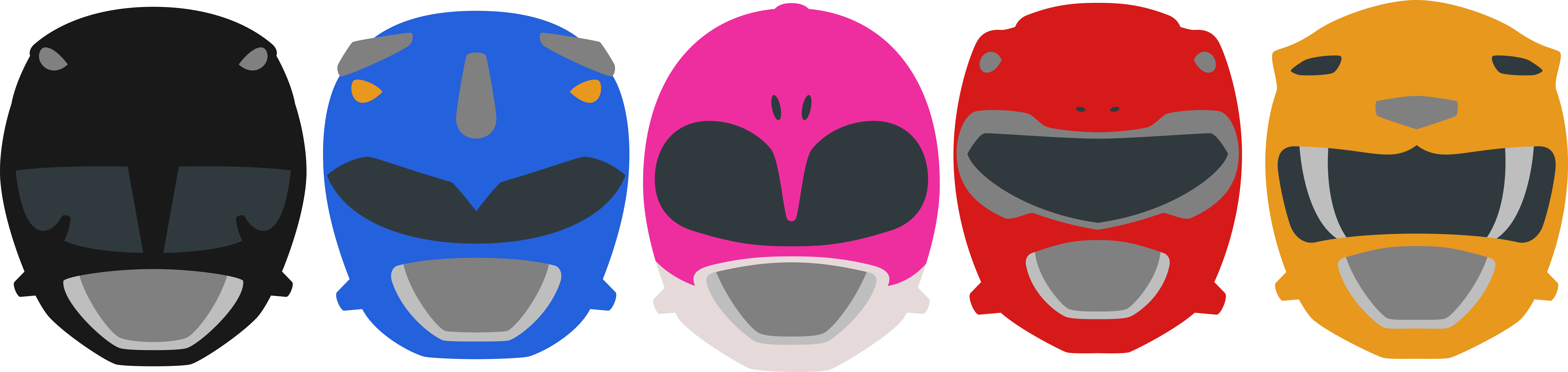 Fpeniche 289 19 Power Rangers Helmets Minimalism By - Mmpr Ranger! Helmet Red Minimalism Unisex T-shirts (9999x2375)