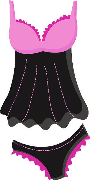 Purse Invitations With Clipart Choose Your Character - Lingerie Clipart Png (301x600)