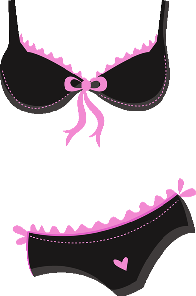 Bachelorette Lingerie Shower Clipart - Lingerie Clip Art (398x600)