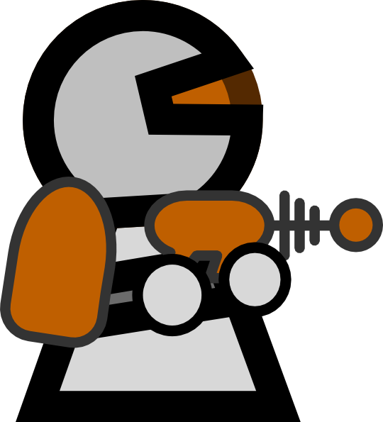 Astronaut Clip Art - Cartoon Spaceman (540x595)