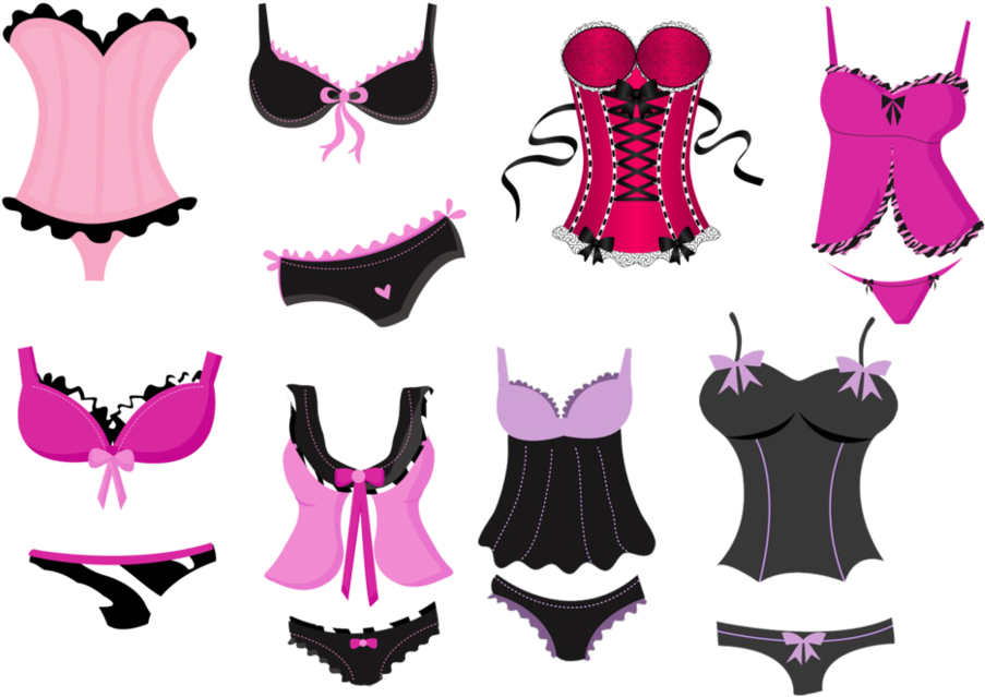 Bachelorette Lingerie Clipart By Darkadathea - Lingerie Clipart (989x807)