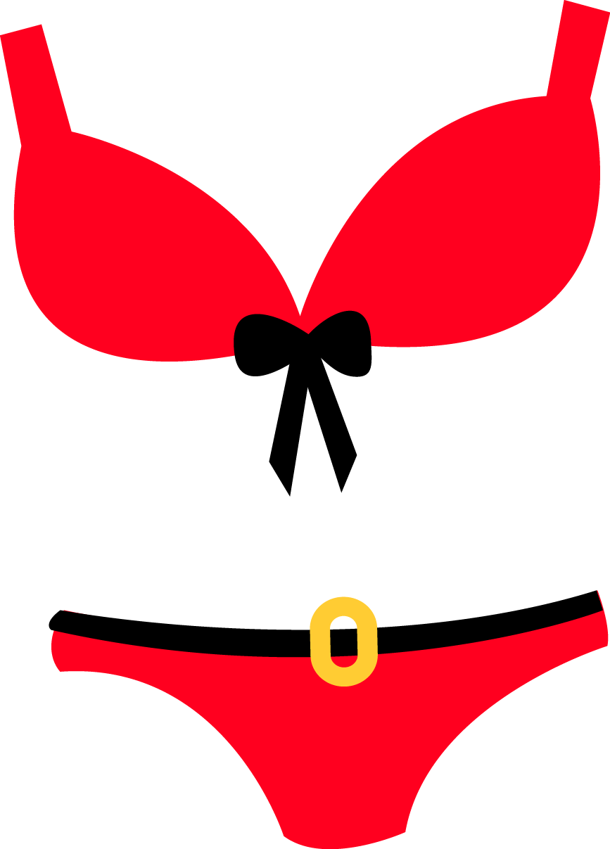 Panties Lingerie Swimsuit Clip Art - Clip Art (867x1207)