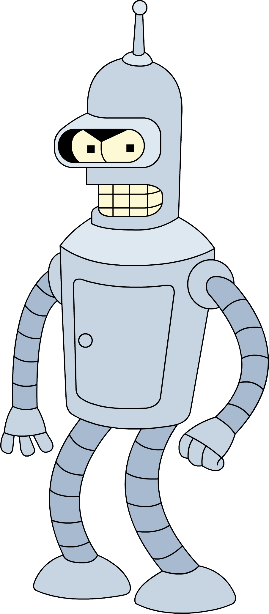 Futurama Bender Png - Bender Futurama Transparent Background (905x2067)