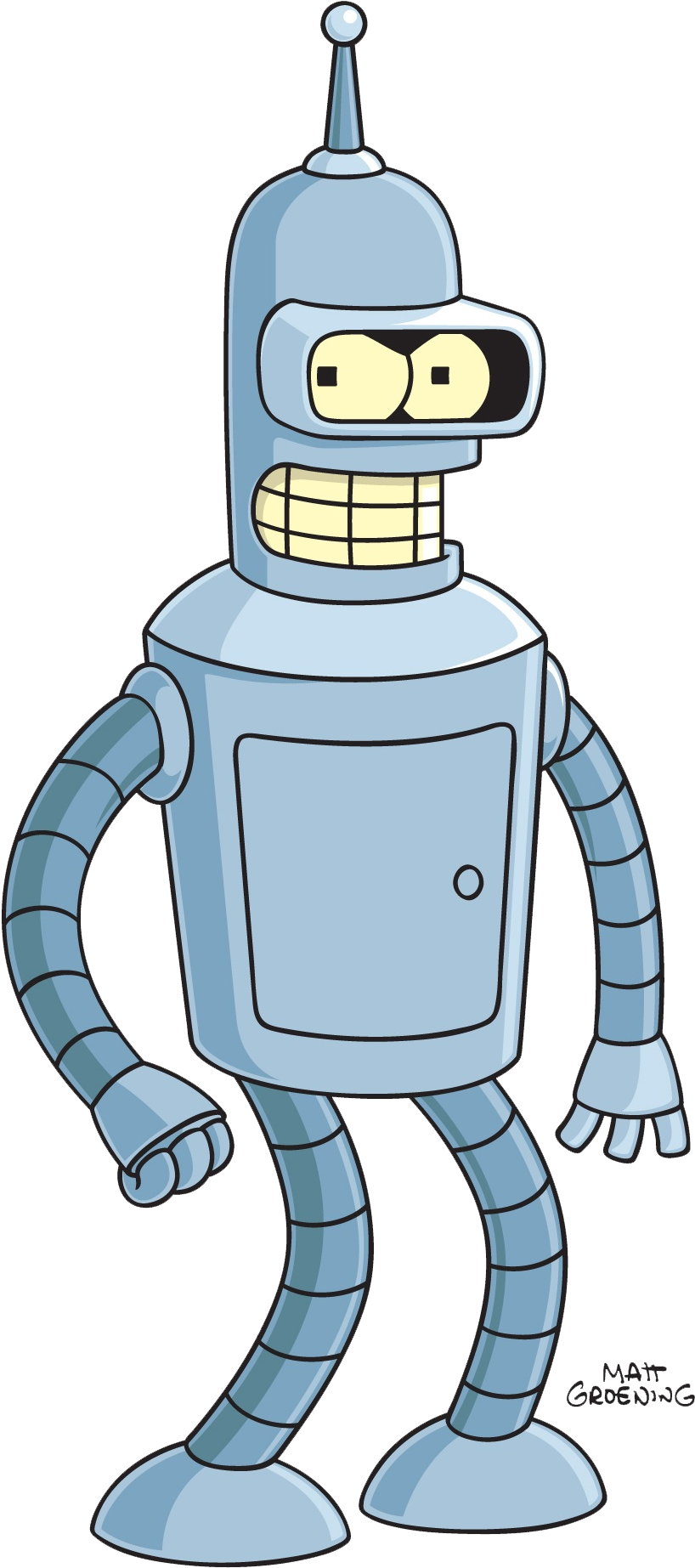 Futurama Bender Png - Bender Futurama (1303x1859)