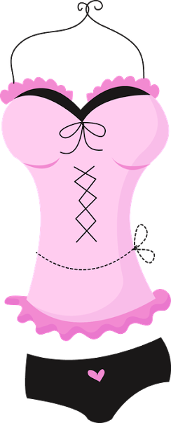 Resultado De Imagem Para Noivinha Lingerie Clipart - Vetor De Cha Lingerie (244x603)