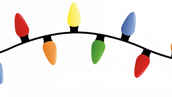 Awesome And Beautiful String Lights Christmas Tree - Christmas Lights In A Line (585x329)