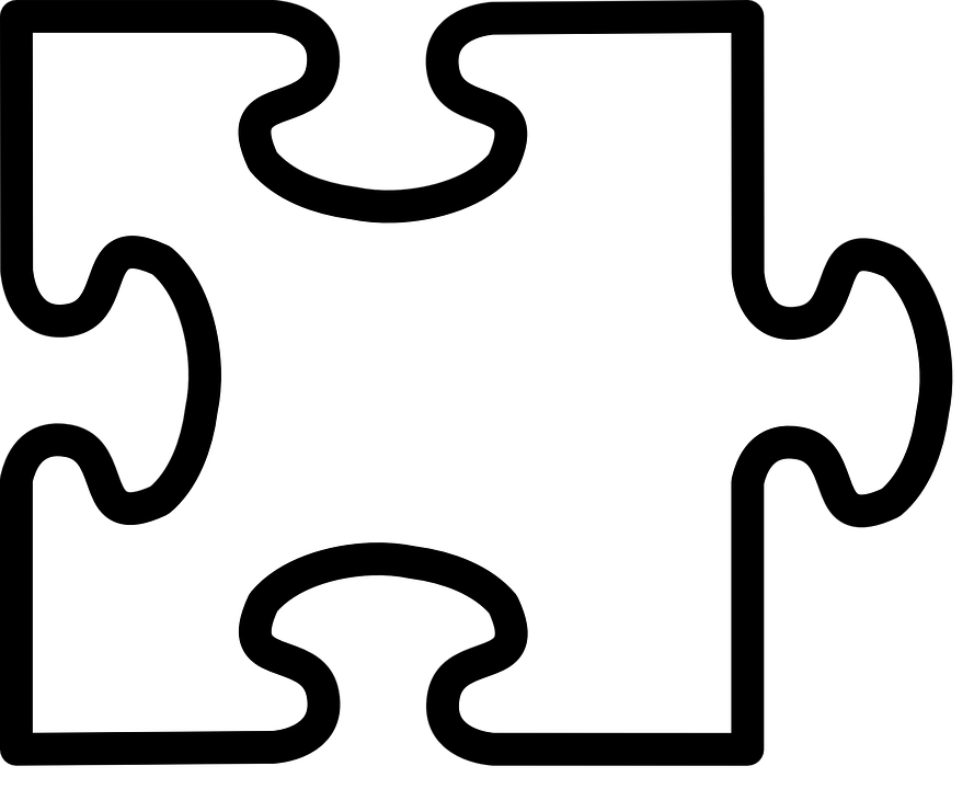 Jigsaw Puzzle Jigsaw Puzzle Piece White St - Four Puzzle Pieces Connected (889x720)