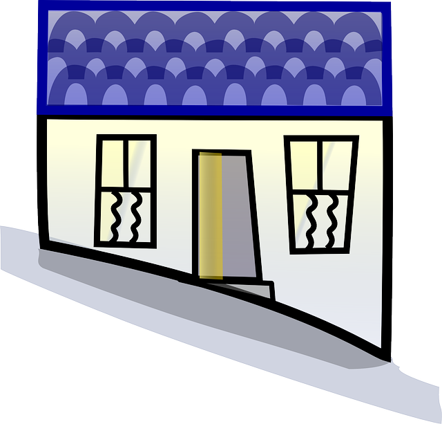 Building, House, Home, Blue, Open, Hill - House (640x613)