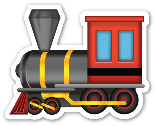 Steam Locomotive - Emoji For Train (525x426)