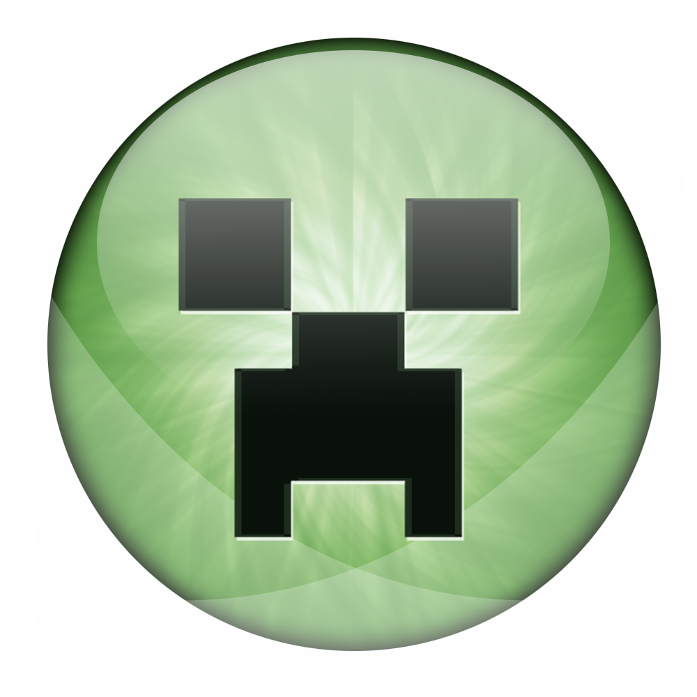 White Minecraft Logo Transparent Background White Minecraft - Minecraft Creeper (1000x1000)
