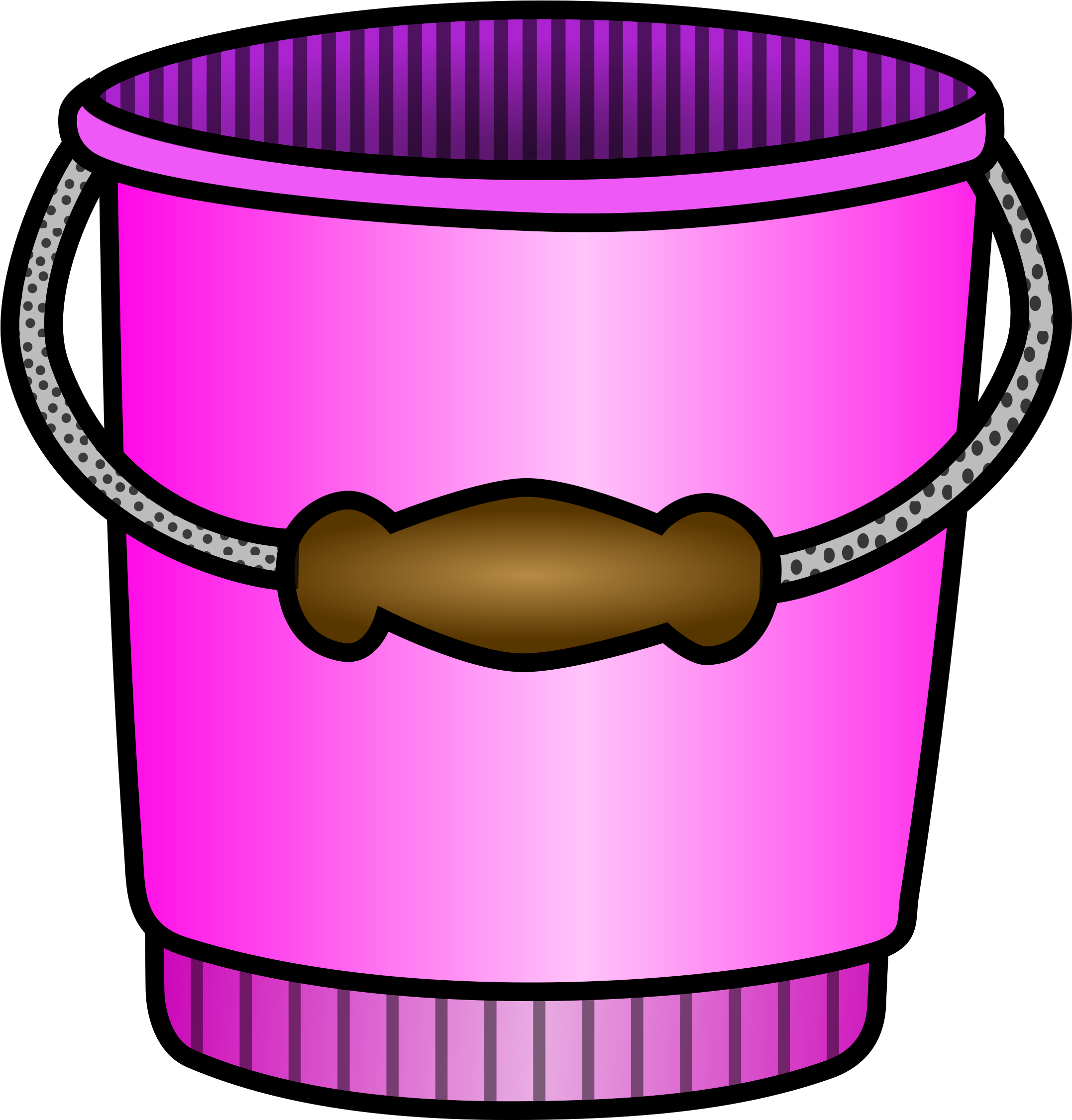 Clipart Bucket Coloured - Colourful Bucket Clipart (2303x2400)