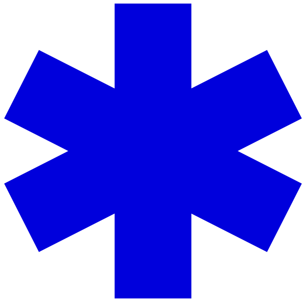 Star Of Life Clip Art At Clker - Red Star Of Life (600x592)