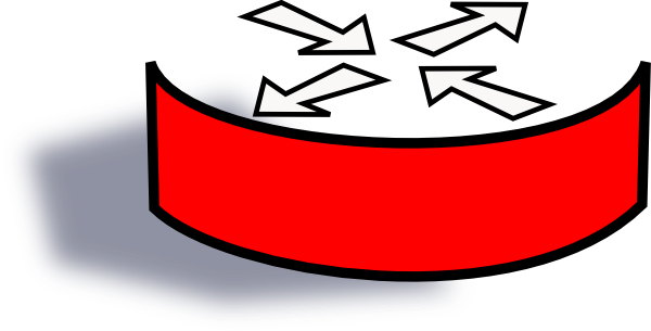 Router Rojo3 Clip Art At Clker - Router Symbol (600x305)