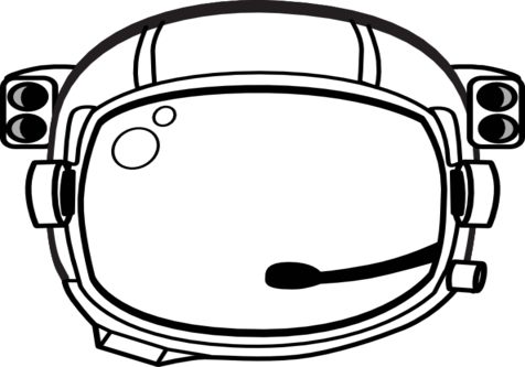 Astronaut Helmet Clip Art S At Vector Online - Space Helmet Clip Art (476x333)