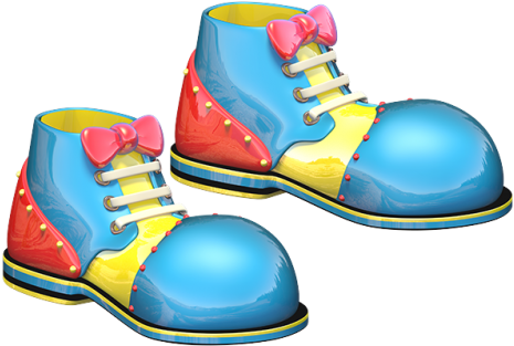 Sticker Hamburger - Imagenes De Zapatos De Payaso (470x470)