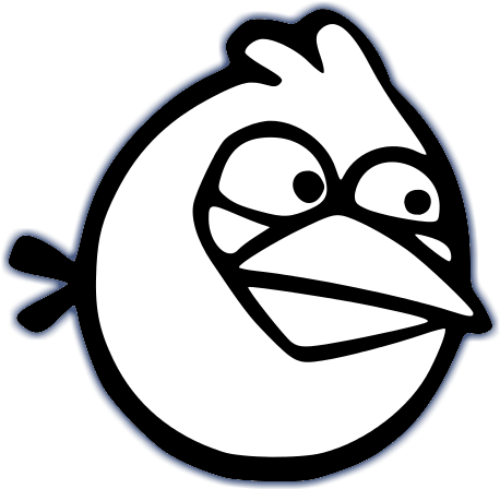White Bird Angry Birds Characters - Angry Birds Coloring Pages (611x611)