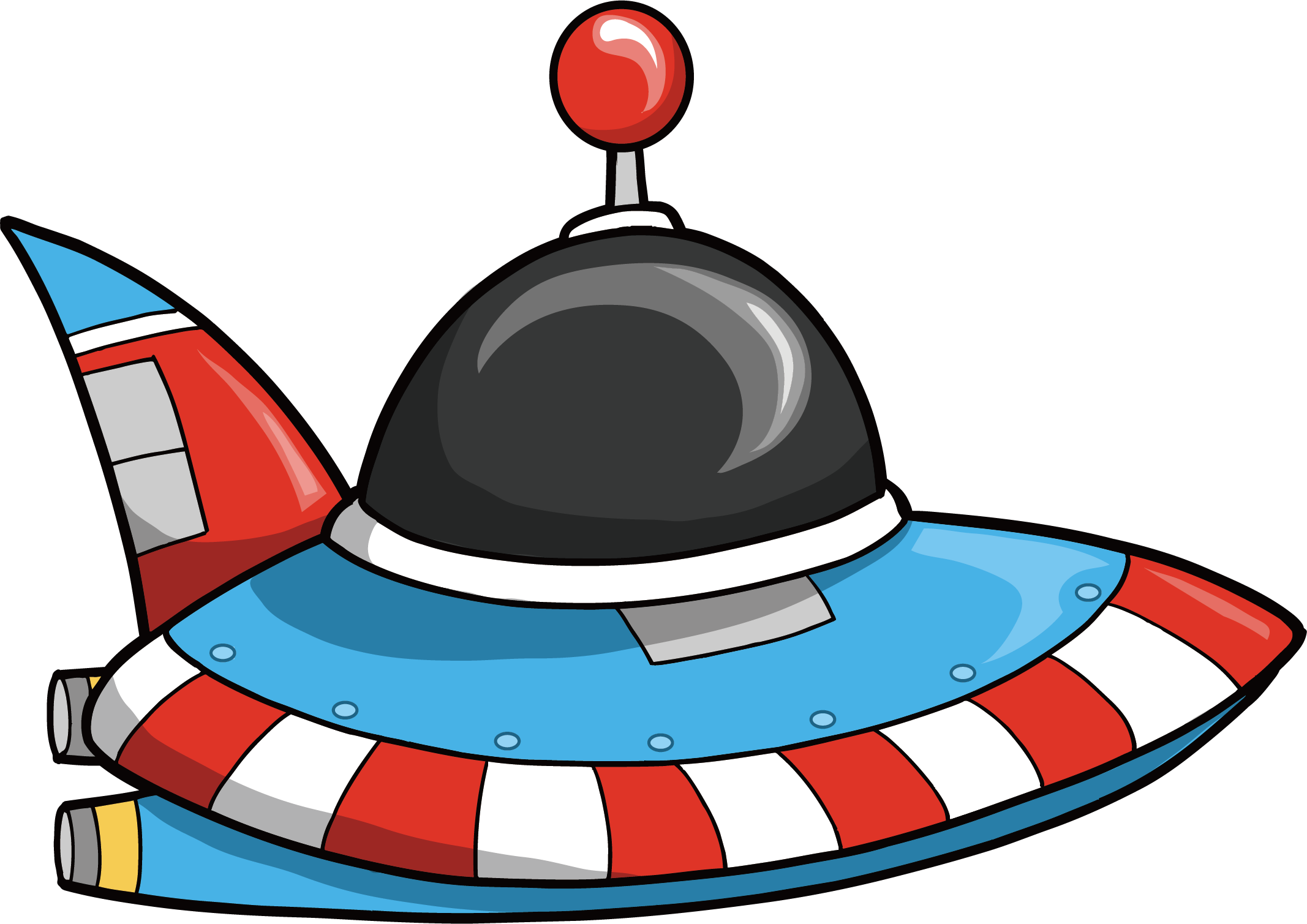 Outer Space Flying Saucer Spacecraft Clip Art - Outer Space Flying Saucer Spacecraft Clip Art (2134x1509)