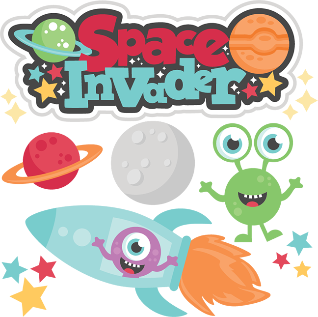 Space Invader Svg Cutting Files For Scrapbooking Alien - Miss Kate Cuttables Space (648x645)