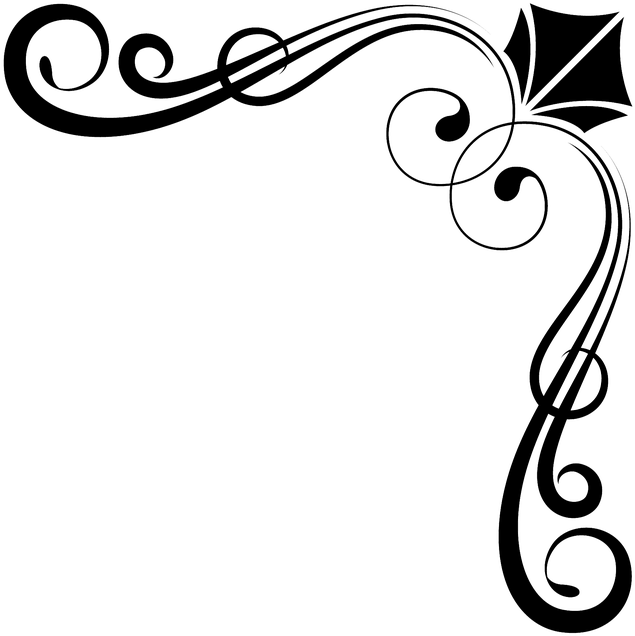 Decorative Line Clipart 11, - Bingkai Sudut (720x720)