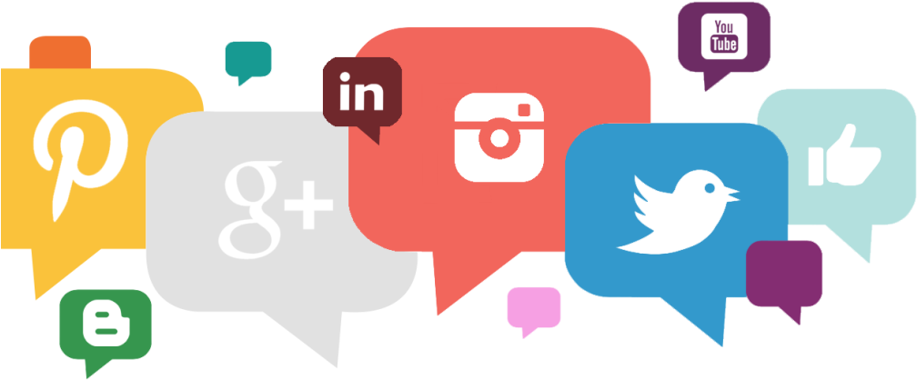 5 Minute Presentation Ideas - Transparent Social Media Clipart (1024x449)