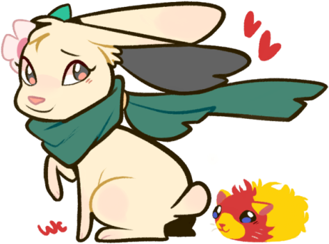 Animal Jam Bunny Drawing (500x376)