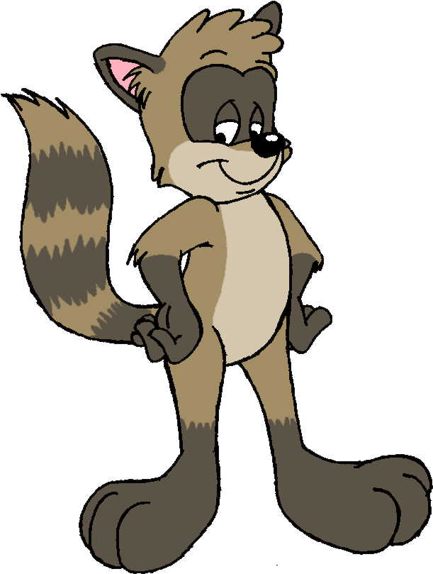 Rigby In Looney Tunes Art Style - Cartoon (674x854)