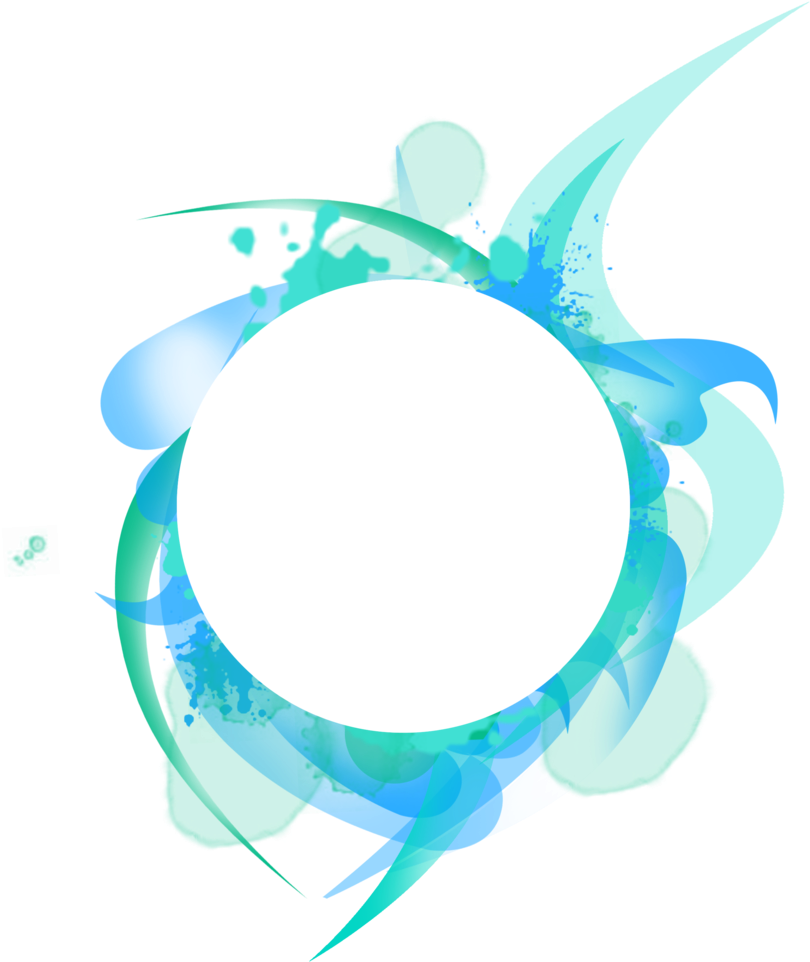 486 Blue Abstract Frame 02 By Tigers-stock - Abstract Blue Circle Png (900x1165)