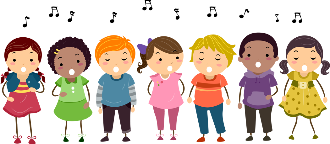 Traveling Choir At Presentation - Kids Singing Clipart (1050x459)