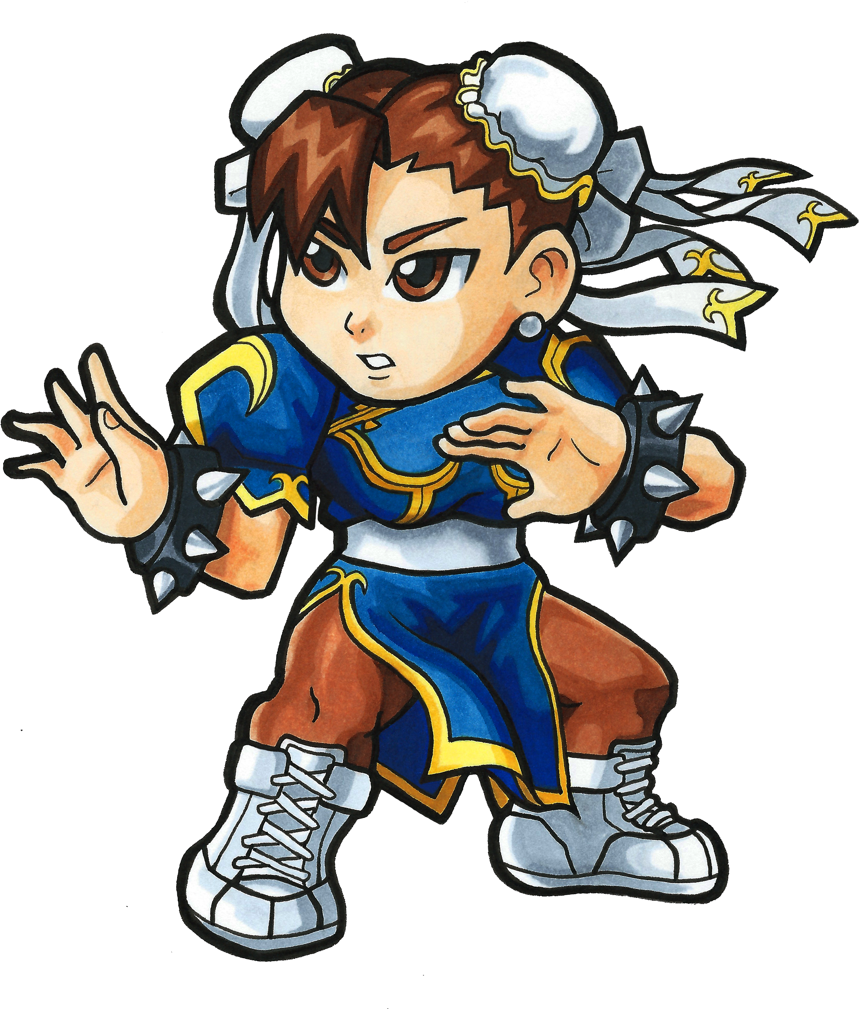 Street Fighter V - Street Fighter Chun Li Chibi (3030x3570)