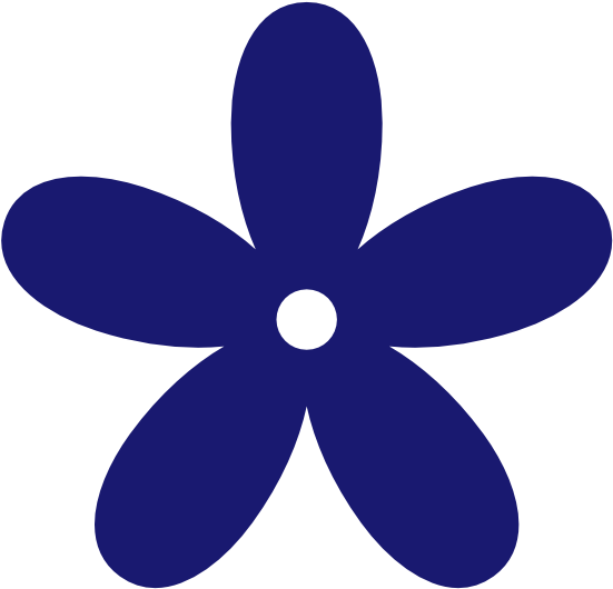 Peace Clipart Blue - Flower Clipart Png (555x550)