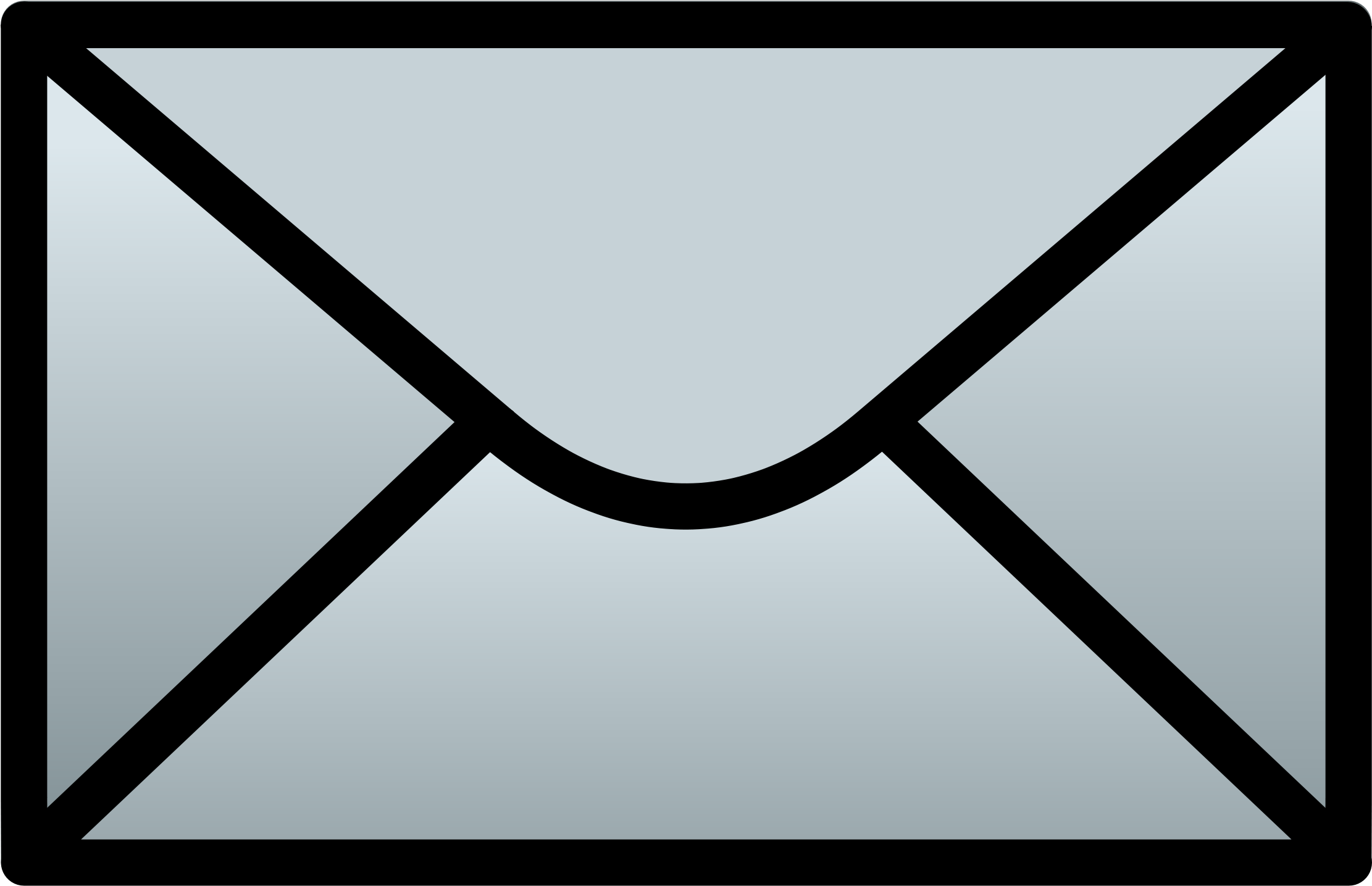 Email Free Clip Art - Envelope Clipart Transparent Background (2400x1545)