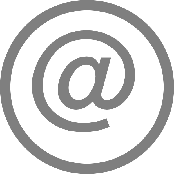 Gray Email Icon Png (600x600)