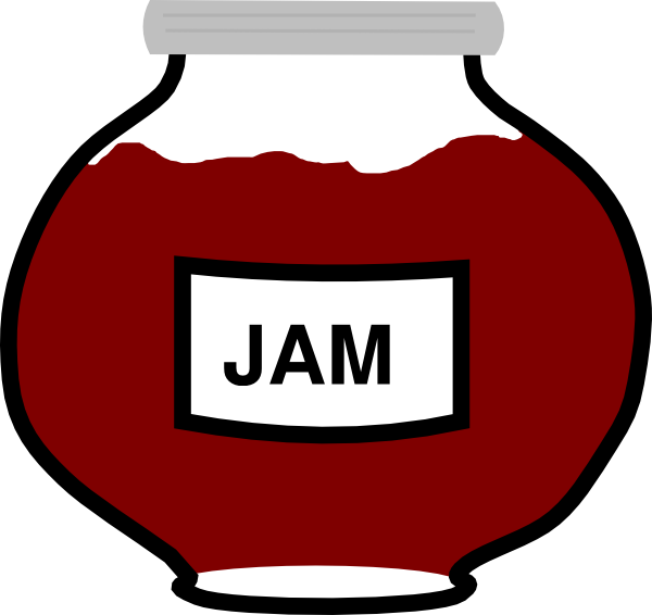 Jam Jar Clip Art At Clker - Jam Jars Clipart (600x566)