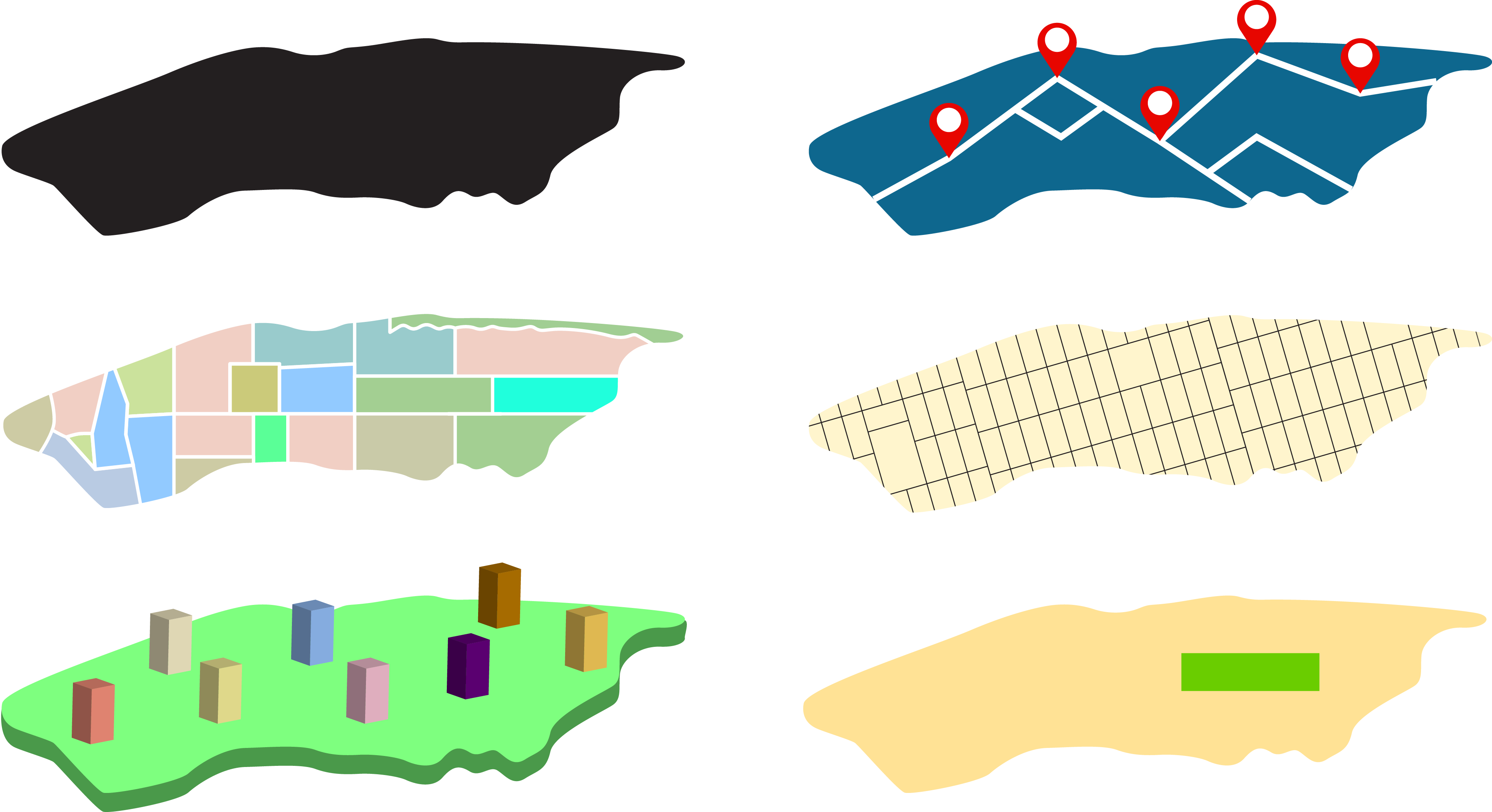 Manhattan World Map Clip Art - Manhattan World Map Clip Art (3910x2129)