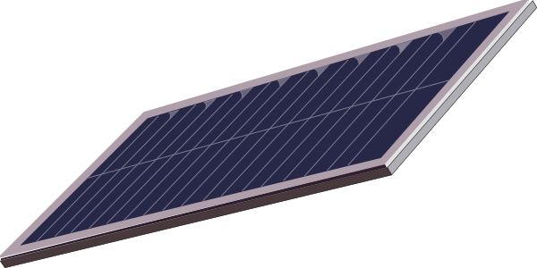 Solar Panel Clip Art At Clker - Solar Panel Png Small (600x300)