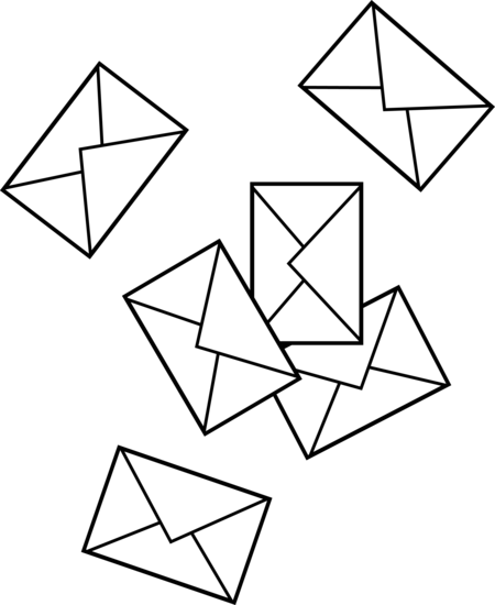 Correspondence - Clipart - Post Office Clip Art (450x550)