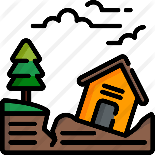 Earthquake - Landslide Free Clip Art (512x512)